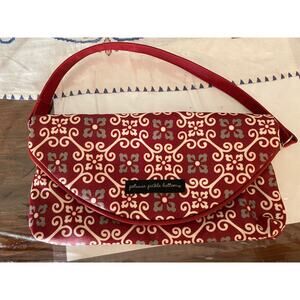 Petunia Pickle Bottom Diaper Bag Clutch Purse With Wipe Container Red Gray